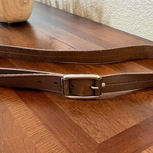 Women’s Leather Belt taupe color